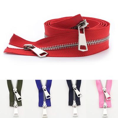 1 шт., куртка для шитья своими руками, металлическая молния, открытая двойная ползунка, длинная молния, аксессуары для одежды