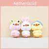 Soft And Cuddly Duck Plush Toy Keychain Charming Yellow White Pink Duckling Doll