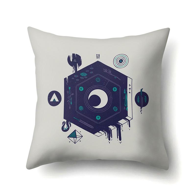 Polyester Pillowcase Automobile Decoration Home Printed Pillowcase