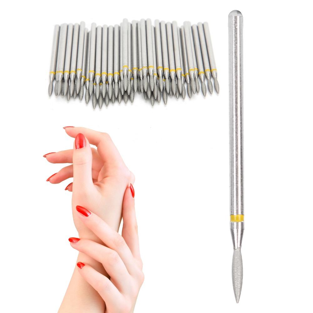 50pcs Replacement Head Nail Drill Bits Cylinder Shape Nail Drill Bit Set For Nails