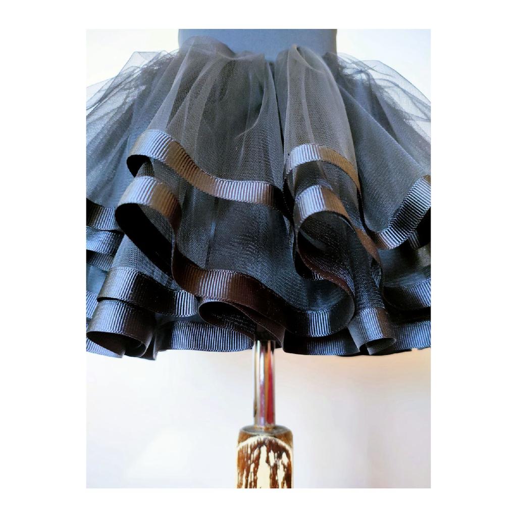 Юбка-пачка из тюля с красной подкладкой для девочек, 29 октября, Blackpink, Хэллоуин, среда