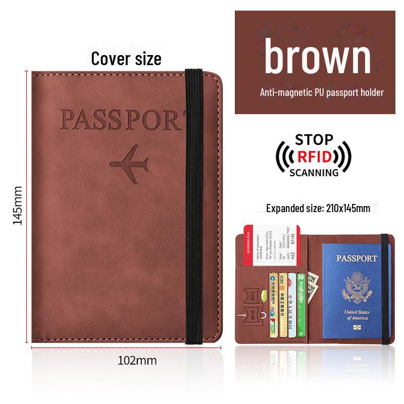 2024 RFID антимагнитный дорожный кошелек для паспорта и документов
