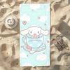 1pc Sanrio Cinnamoroll Beach Towel - Polyester 2D Print Cloud & Heart Design, Quick-Dry & Lightweight for Swimming, Camping