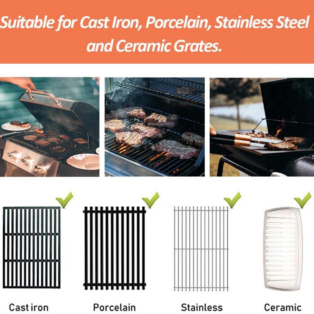 Аксессуары для барбекю, гриль, щетка для барбекю, проволочная щетина из нержавеющей стали, чистящие щетки, антипригарные пятна, жир, кухонные инструменты для барбекю