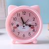 Будильник Милый Мультяшный Форма Бесшумный Движение Питание От Батареи Портативный Будильник Украшение Спальни