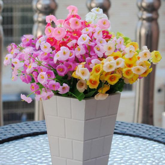 Искусственный шелковый колокольчик, цветок, букет листьев, домашний декор для свадебной вечеринки