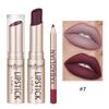 Lipstick Lip Line 2-в-1 Карандаш для губ с антипригарным покрытием Стойкая водостойкая матовая помада Набор помад 12 цветов