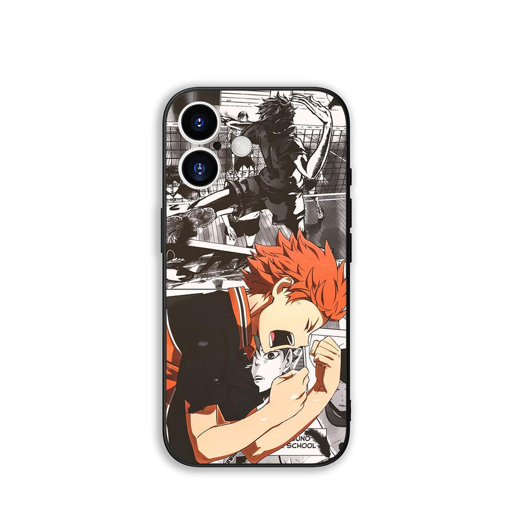 Чехол для телефона Аниме Haikyuus Hinata Attacks Чехол для Apple iPhone 16 15 14 Plus 13 12 Mini 17 Pro Max + ProMax 16E Air 15+ Чехол