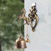 Wealth Mascot Home Decoration Horse Metal Bell Wall Hanging Ornaments Wind Chime Animal Doorbell