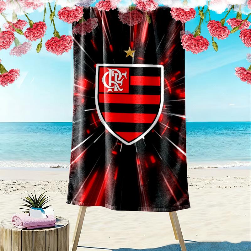 Flamengo Print Beach Towel, Large Soft Quick Dry Towel for Beach Camping Swimming