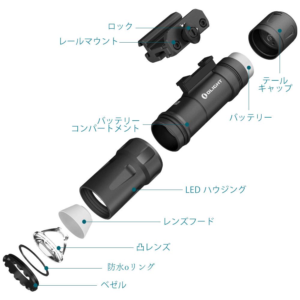 OLIGHT ODIN Tactical Flashlight 2000 Lumens IPX8 Waterproof LED