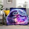 Sleepy Hedgehog Dreams Blanket Flannel Blanket for bed, sofa, Camping, Hiking, Picnic Essentials, gift for family Fan gifts