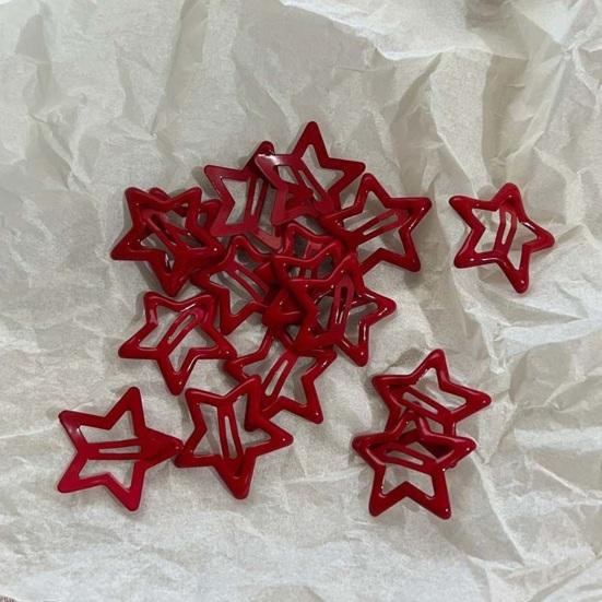 5 шт. заколки для волос со звездами, нежные металлические зажимы для девочек, противоскользящие головные уборы, идеальный подарок для вечеринки на Новый год