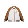 Anti-Wu Series Letter Patchwork Animal Pattern Jacket Men Jacket Beige Oak-Brown Earth-Brown AJMT017-4