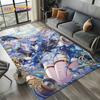 Новый ковер-циновка для одиночных мультяшных игр Genshin Impact для гостиной, спальни, дома, украшения дивана, детская игровая нескользящая напольная подстилка