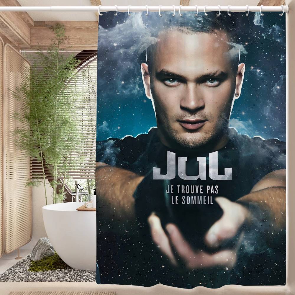 Шторка для душа Juls из водонепроницаемой ткани, декоративная шторка для ванной комнаты, домашняя шторка в гавайском стиле