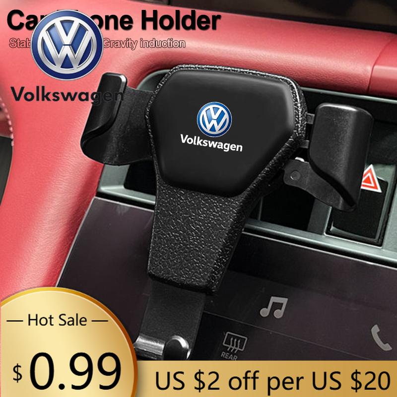 For VOLKSWAGEN VW Gravity Car Phone Holder Air Vent GPS Stand Accessories For Volkswagen VW Tiguan Passat Golf Polo Touareg Tran