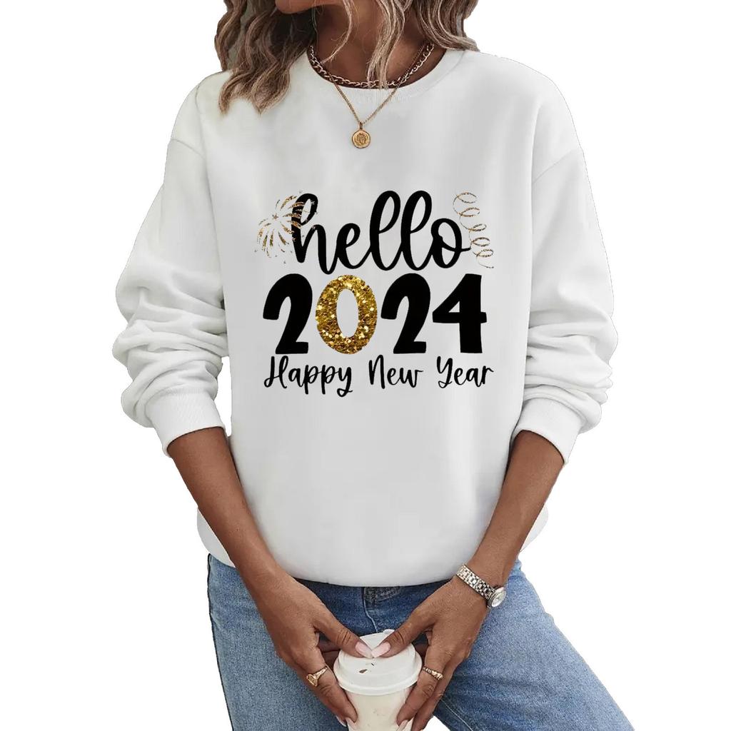 Crew Neck Sweater Christmas Long Sleeve