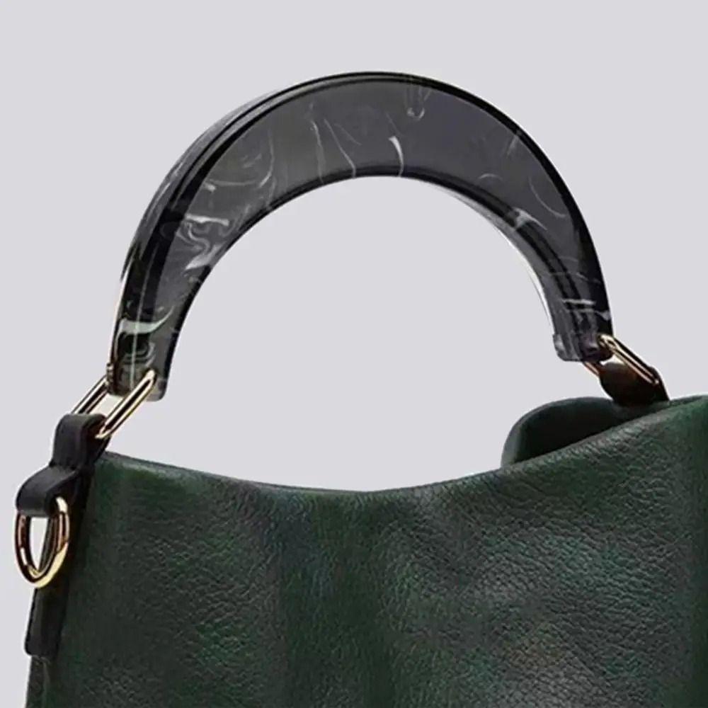 Amber Handbag Handles U-Shaped Tote Grip Luxury Women's Bag Handle  Handcrafted