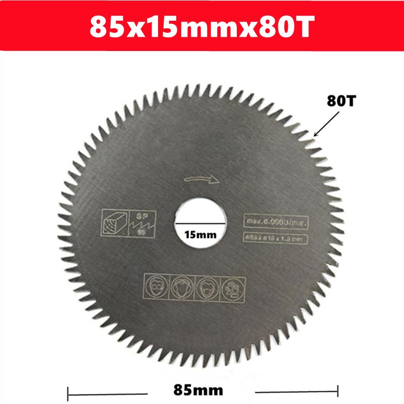 85mm Mini Circular Saw Blade Aperture 10/15mm High quality Wood Saw Blade Hard Alloy Blade Woodworking Saw Blade