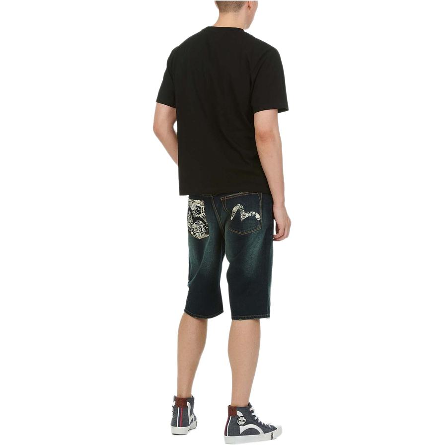 EVISU Denim Shorts Men's Blue Moderate 1ESHTM9DS246XX