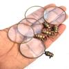 5 Piece Brown Magnifying Glass 5.08 Cm Petite Magnifying Glass Handcrafted