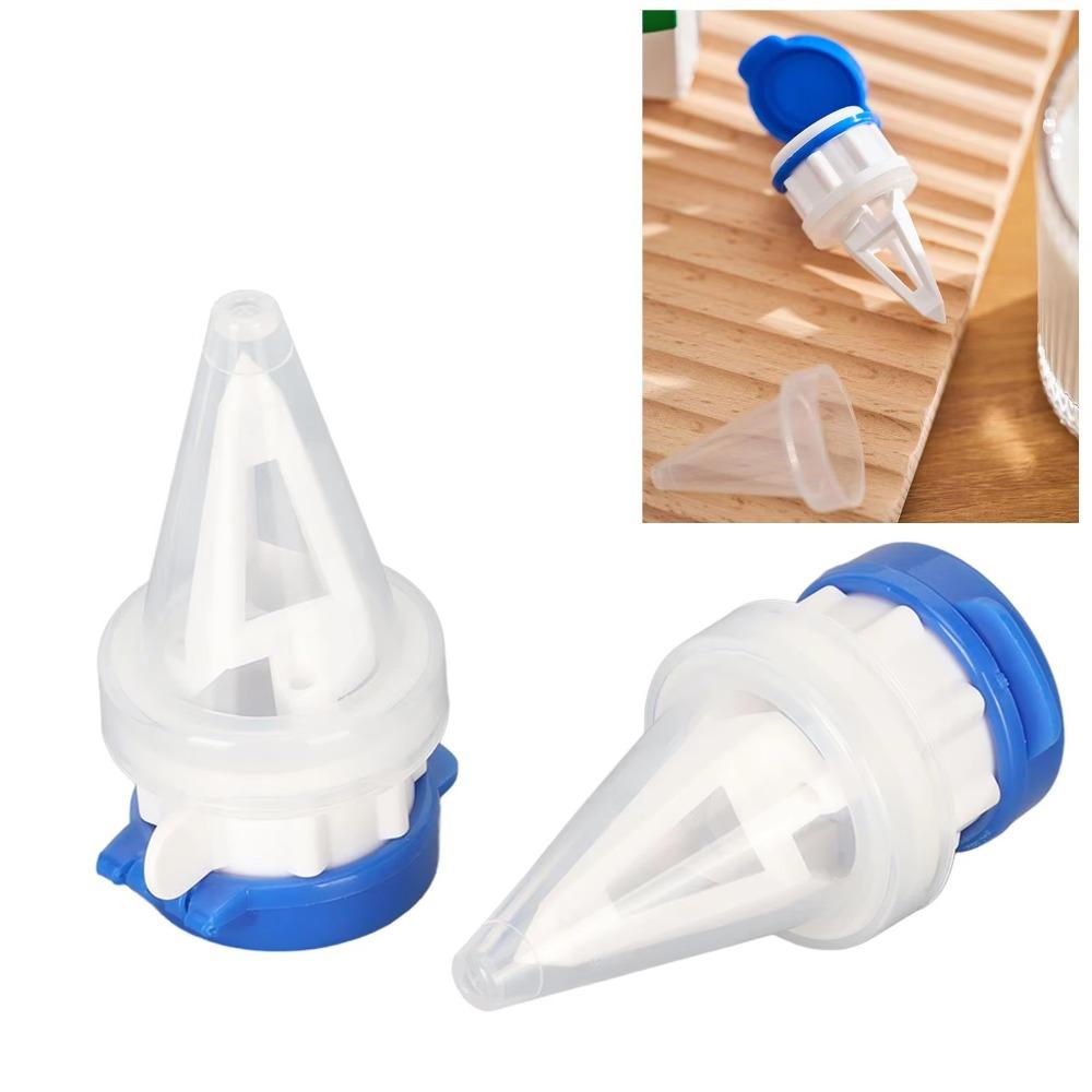 4pcs Reusable Milk Bottles Pourer Anti-Spray Boxed Milk Fresh-keeping Cover  Beverage