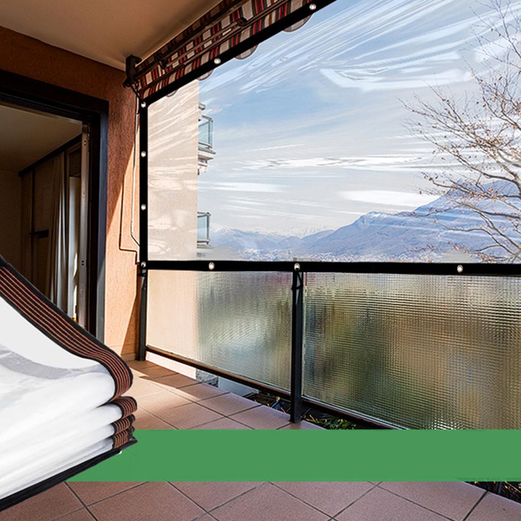 Прозрачная ПВХ Дождезащитная Пленка Уличный Брезент Терраса Растения Изоляционная Палатка Балкон Навес Брезент