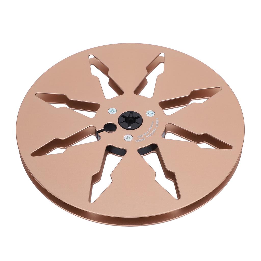 1 4 7 Inch Empty Tape Reel 8 Holes Aluminum Alloy Open Reel Sound Tape Empty Reel for Reel to Reel for ReVox Studer Gold