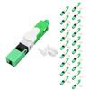 20 Sets Fiber Optic Cold Connector Single Mode SC Fiber Optical Fast Connector for FTTH Projects