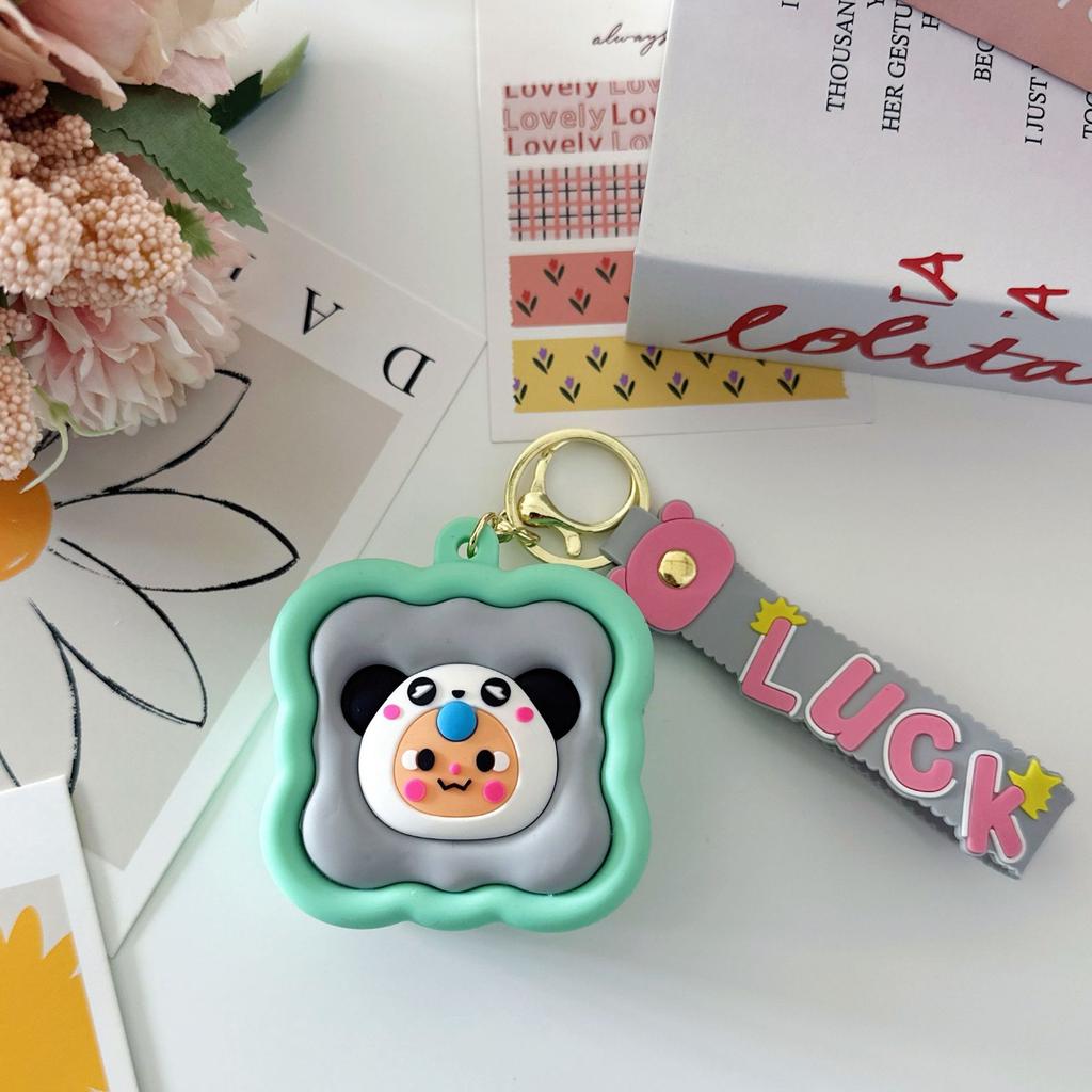 Креативный трехмерный мультяшный кошелек для монет, милый силиконовый маленький квадратный кошелек, мини-брелок, подвеска для студенческого рюкзака, сумка-подарок