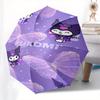 Kuromi, Fairy Automatic opening and closing folding umbrella with 8 rib frame and compact travel design, perfect for all occasions | Stylish