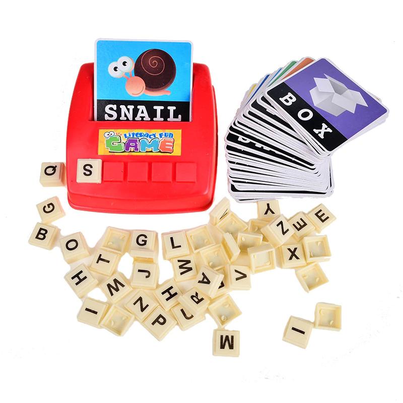 Alphabet Letters Card Literacy Fun Game Learn USA English Language ABC Children Educational Toys