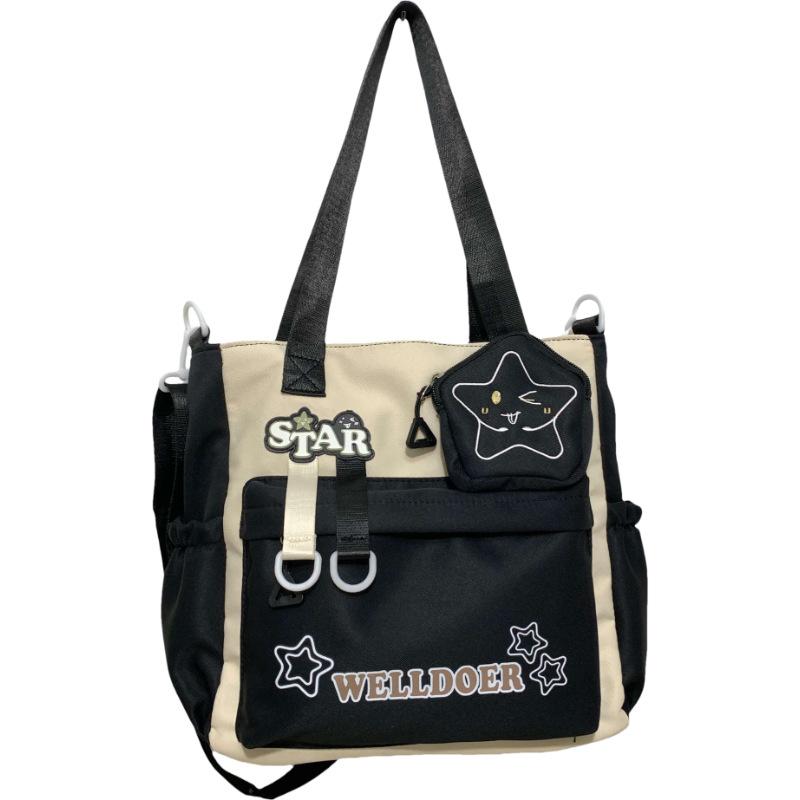 Школьная сумка японский инс милая студенческая портативная сумка для репетиторства высокая ценность большая вместимость повседневная сумка через плечо универсальный милый рюкзак