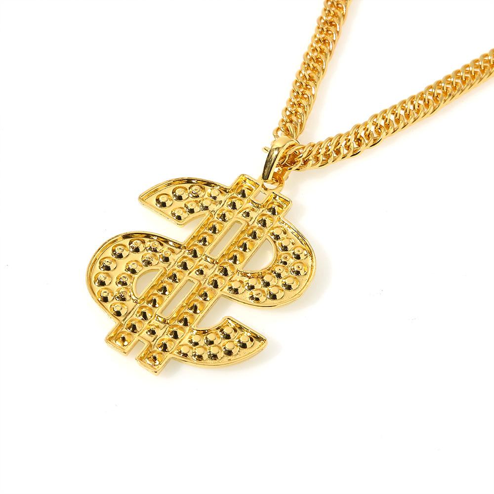 Модная хип-хоп подвеска-доллар с бриллиантовыми вставками