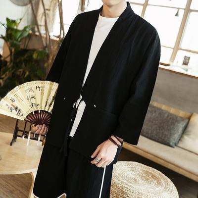 Дышащая куртка-кардиган Hanfu, длинная, мягкая, летняя, весенняя, осенняя