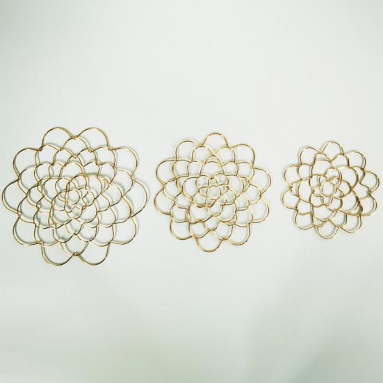 1/3Pcs Stainless Steel Spiral Stem Holder Vase Insert Flower Arranger Metal Bouquet