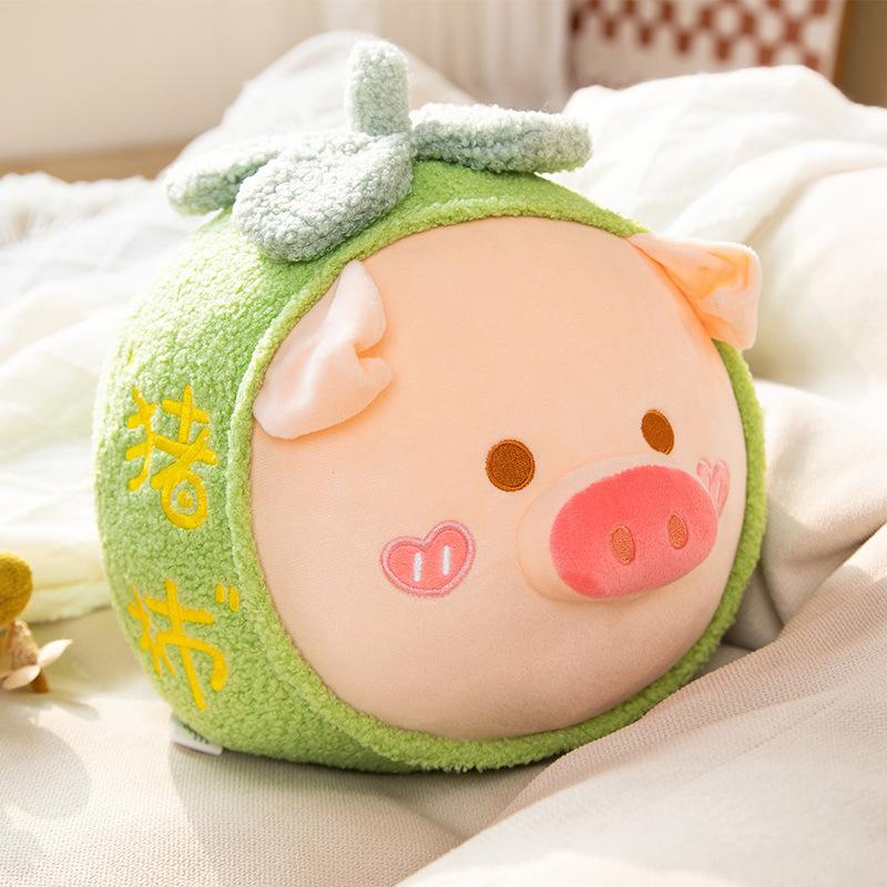 Свинья кукла плюшевая игрушка свинья хурма гладкая подушка новогодний подарок забавная кукла подарок на день рождения