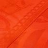 Excellent HERMES shawl Logo design mini fringe cashmere silk stole Red series Used