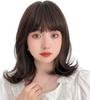 Brightlara Women's Semi-Long Natural Medium Full Wig with Front Lace (p-hf1839-CR)
