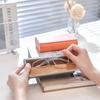 Двухслойный футляр для очков Двухслойный с двумя отделениями Футляр для очков Коробка для солнцезащитных очков из ПУ-кожи Для студентов Путешествий
