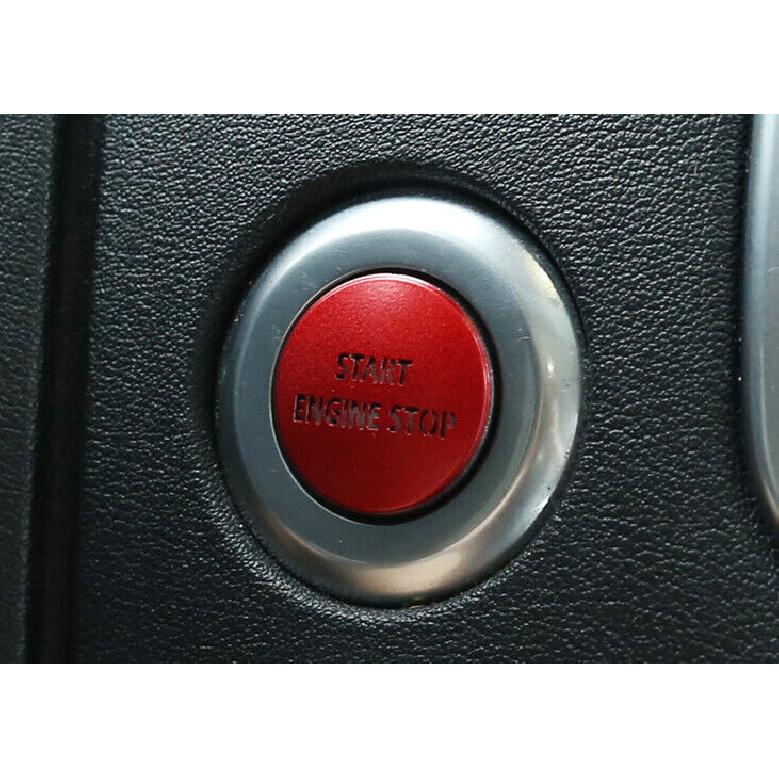 For Range Rover Sport 2010-2013 Red Aluminum One-Button Start Switch Sticker 1pc