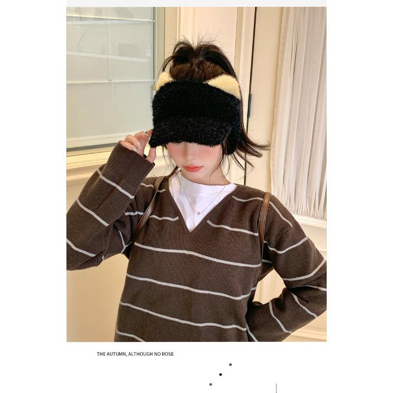 Women Winter Fleece Cat Ear Earmuff Hat Korean Sweet Style Hat