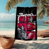 Ultra-Soft Beach Towel with Racing Theme,Ideal for Pool - Camping, Diving - Perfect Travel Essential, Vibrant Beach Towel.