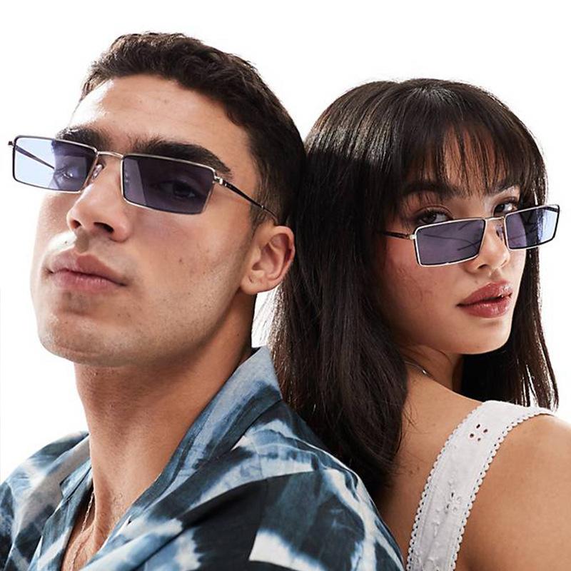 Rectangle Shape Women's Sun Glasses European American Fashion Sunglasses Women Vintage Retro Sunglasses Men