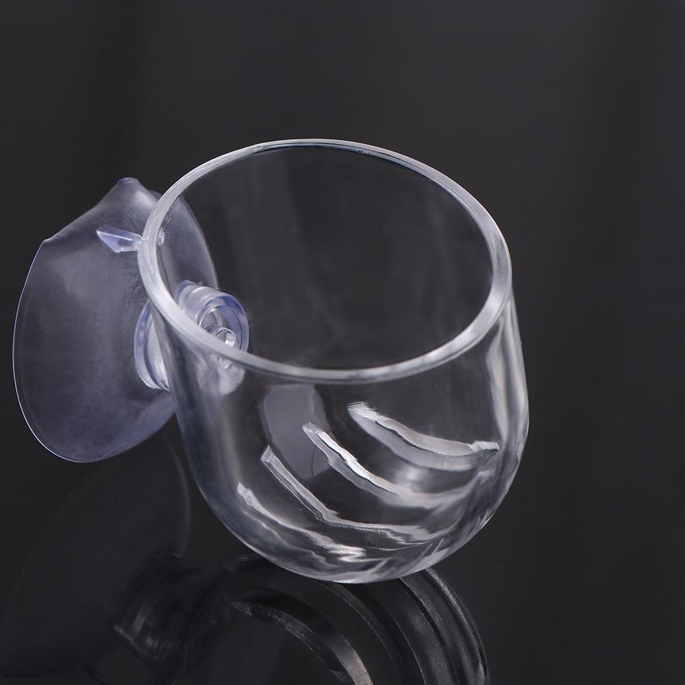 Мини-аквариумное украшение, водоросли, чашка для растений, красная кормушка для червей с присоской, держатель для аквариума