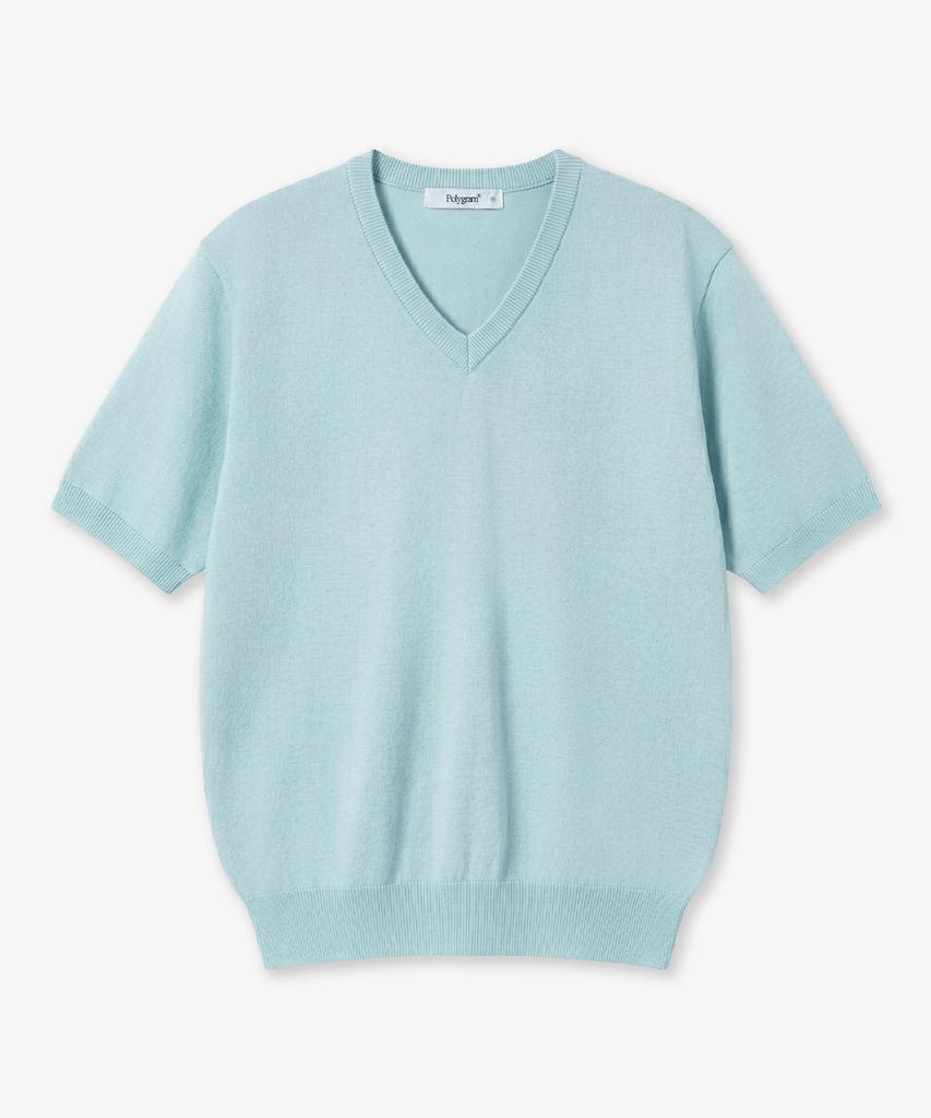 POLYGRAM Cool Touch Essential V-Neck Short Sleeve Knit - 7 Colors