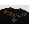 W392 CHROME HEARTS Лето 2026 Новый Высококачественный Хлопковый Круглый Вырез Свободный Большой Размер Набор Футболок с бриллиантами Парные Футболки