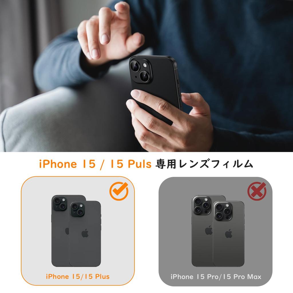 Camera Film for iPhone 15 Plus Camera Protection Aluminum Alloy Tempered Glass iPhone Camera Cover Scratch Resistant Shockproof Overexposure
