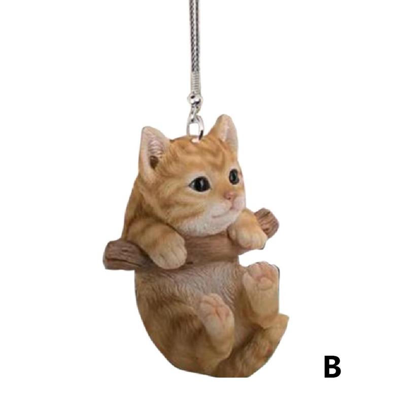 2D Funny Car Rearview Mirror Cute Pocket Pendant Hanging Puppy Colorful Dog Ornament Accessories Home Decoration